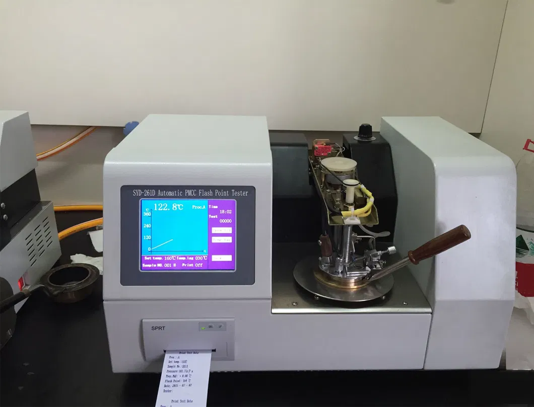 ASTM D93 Standard Sy-261d Petroleum Instrument of Fully Automatic Closed Flash Point Tester